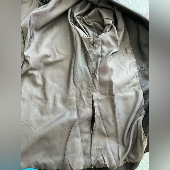 Vintage Gap Y2K 90s Genuine Leather Black Blazer Medium - Picture 5 of 9